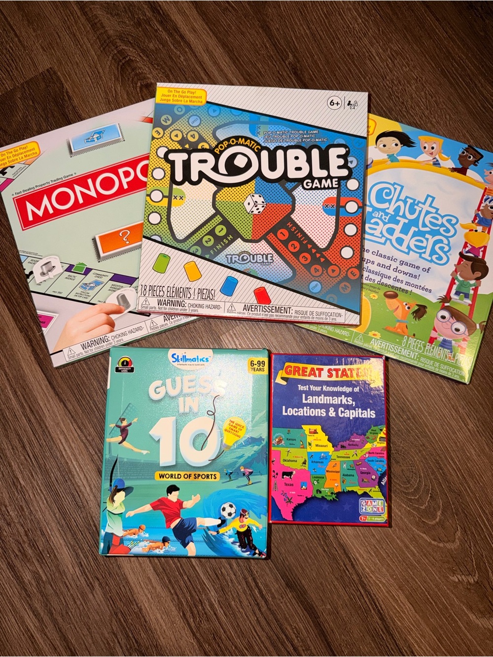 Travel board games!